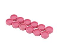 Anillos de encuadernación de plástico Mimeitopa 10 mm, para DIY T tipo hongo paquete setas, anillo de aglutinante portátil, anillo de 12 piezas (rosa claro)