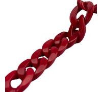 Anillos de enlace de cadena de acrílico, Anillos de Acrílico Quick Link Multicolor 21x30mm 100uds(9(big Red))