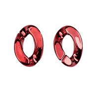 Anillos de enlace de cadena de acrílico, Anillos De Enlace Acrílico Multicolor 21x30 Mm, Paquete 100(Big Red)