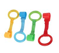 Anillos de Entrenamiento de Equilibrio para Cunas, 4 Anillos para Cunas y Parques, Anillo Portátil Resistente Al Calor para Soporte de bebé, Pulsera de Pie Desmontable (Colores