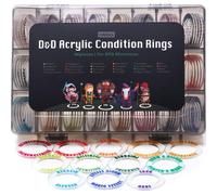 Anillos de estado acr licos TIDYBOSS DND Miniatures, 96 marcadores de estado en 24 colores para Dungeons and Dragons, accesorios para juegos de r