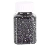 Anillos de extensión de pelo 200/500/1000/2000 piezas 4 mm de silicona con forro para extensiones de pelo, anillos de eslabones de perlas herramientas 12 tipos