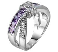 Anillos de frutas con circonita multicolor, anillo de adorno para boda, anillo de adorno de mano para mujer, anillo de circonita incrustada completa, anillo transformador, E, Metal, Sin piedras