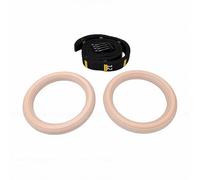 Anillos de Gimnasia de Abedul de Primera Calidad, Correas Ajustables de Poliéster Resistente para Ejercicios de la Parte Superior del Cuerpo en Gimnasios en Casa, Juego de 2