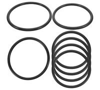 Anillos de Goma para Cuenco, 7 Piezas, Soporte Antideslizante | Dos Grandes y Cinco Pequeños, Silicona Negra, Uso para Yoga y Mesa de Madera, Protección Superficial