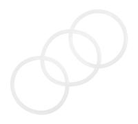 Anillos de Goma para Cuencos de Sonido Blancos, 3 Piezas | Juntas Tóricas para Cuenco , Accesorios para Meditación y Ritual, Evita Golpes entre Piezas