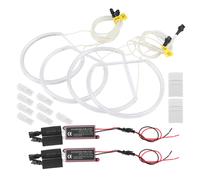 Anillos de halo de luz CCFL Angel Eyes blancos para coche, de alto brillo, compatibles con E46.