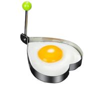 Anillos De Huevo De Acero Inoxidable Molde de acero inoxidable for huevos fritos, máquina for hacer tortitas con forma corazón, anillos for hornear tortillas for desayuno, herramientas cocina(Type1)