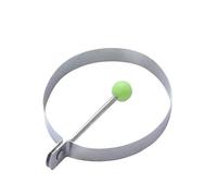 Anillos De Huevo De Acero Inoxidable Molde for tortilla al horno, pastel de dibujos animados, modelo Diy, huevo escalfado for el hogar, desayuno amor, horneado abrasivo(Round)