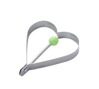 Anillos De Huevo De Acero Inoxidable Molde for tortilla al horno, pastel de dibujos animados, modelo Diy, huevo escalfado for el hogar, desayuno, horneado abrasivo(Heart-shaped)