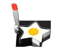 Anillos De Huevo De Acero Inoxidable Molde grueso de acero inoxidable for huevos fritos, máquina for hacer en forma corazón, molde for hornear DIY, herramientas cocina(Size4)