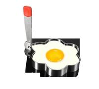 Anillos De Huevo De Acero Inoxidable Molde grueso de acero inoxidable for huevos fritos, máquina for hacer en forma corazón, molde for hornear DIY, herramientas cocina(Size3)