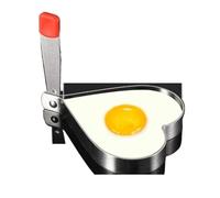 Anillos De Huevo De Acero Inoxidable Molde grueso de acero inoxidable for huevos fritos, máquina for hacer en forma corazón, molde for hornear DIY, herramientas cocina(Size1)