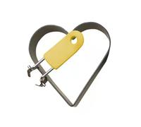 Anillos de huevos de corazón grandes multiusos con agarre resistente a las quemaduras para un manejo seguro mientras haces sándwiches de desayuno, utensilio de cocina para huevos