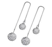 Anillos de joyería, pendientes de plata, pendientes for mujer, pendientes de estrella con diamantes de imitación, pendientes novedosos, colgantes de oreja brillantes, pendientes de cadena for mujeres
