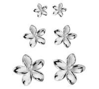 Anillos de joyería, pendientes de plata, pendientes for mujer, pendientes de flor de cinco pétalos, pendientes de flores, pendientes de joyería, aros for mujer, pendientes colgantes, pendientes de flo