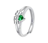 Anillos de latón resistentes para el pulgar con diseño de corazón y cuentas giratorias para alivio de la ansiedad y gestión del estrés, anillos de moda, talla única, como se describe, como se describe