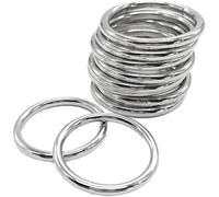 Anillos de macramé de metal Colgadores de plantas de macramé Kit de macramé Paquete de 10 Anillos tóricos de metal Hebilla para anillo artesanal de macramé (40MM)