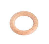 Anillos de madera sin tratar 2 anillos de madera circulares sin terminar, aros maciza, accesorios macramé for manualidades, conectores colgantes(60mm)
