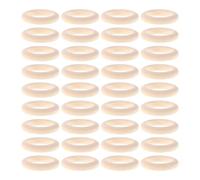 Anillos de madera sin tratar 80 Uds anillos artesanales de madera círculos sin terminar maciza 34Mm for manualidades DIY atrapasueños macramé hacer aros