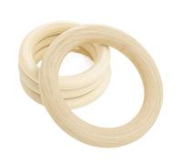 Anillos de madera sin tratar Anillos de madera sin terminar 15 a 100 mm for macramé, manualidades, aros, adornos, conectores, fabricación joyas(40mm 20pcs)