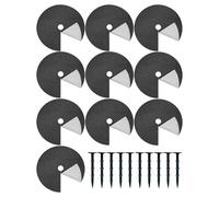 Anillos De Mantillo De Árboles,Anillo Protector Mantillo Raíces Árboles Con Clavos De Suelo | Barrera De Cobertura Para Raíces De Plantas - Para Paisaje Patio Exterior Césped Jardín Cercado Patio Post