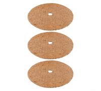 Anillos de mantillo de coco natural para protección de plantas, cubiertas gruesas de jardín de cáscara de coco para retener la humedad del suelo y suprimir las malas hierbas, para un fácil corte de