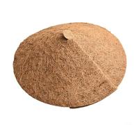 Anillos de mantillo de coco natural para protección de plantas, cubiertas gruesas de jardín de cáscara de coco para retener la humedad del suelo y suprimir las malas hierbas, para un fácil corte de