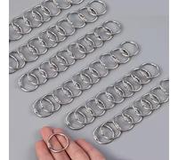 Anillos de metal de hojas sueltas, 0.6 pulgadas, paquete de 200, 15 mm, chapados en níquel, para tarjetas de índice, cuaderno, suministros para el hogar y la escuela, suministros de oficina, paquete