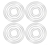 Anillos de metal resistentes para decoraciones de bricolaje, perfectos para manualidades para coronas, disponibles en juegos de 20 o 40 piezas (20 piezas)