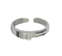 Anillos de metal únicos, modernos, unisex, joyería de aleación de moda, textura adecuada para hombres y mujeres, joyería de aviones, talla única, como se describe, como se describe