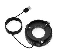 Anillos de microscopio portátil con función de polarización, 72 bombillas LED, iluminación uniforme de alto brillo, USB, portátil