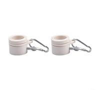 Anillos de montaje de bandera giratorios para banderas con ojales en mástiles de bandera de 1 pulgada que soportan el movimiento natural de la bandera en el viento (blanco)