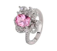 Anillos de mujer piedra de nacimiento boda joyería plata tamaño anillo abadía caléndula ungüento, A, Metal, Sin piedra preciosa