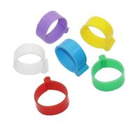 Anillos de muslo de pollo 30 anillos de 25 mm diámetro interior for patas aves corral, tipo hebilla, con clip, for pollos, patos, gansos, pavos adultos, equipo cría(Light green)