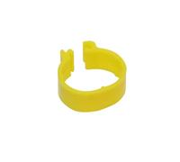 Anillos de muslo de pollo 70 anillos de pata for aves corral 16 mm diámetro interior, tipo hebilla, for pollos, codornices, pavos adultos, equipo cría(Yellow)