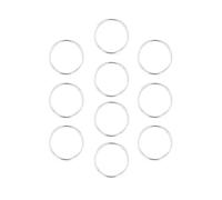 Anillos de nariz de plata de ley maciza 10/925, tamaño 8 mm, calibre 0,5 mm, 8mm, Plata de ley