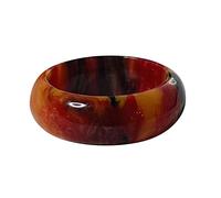 Anillos de Oro 585 para Hombres Anillo de Punto Grueso Anillo Azul Colorido Anillos Nubes Simple Niñas Arco Iris Señoras Joyería de Dedo Estilo Anillos de Dedo Acrílico, 8, Acrílico, Sin piedras
