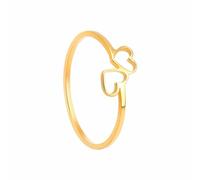 Anillos de oro y plata para mujer, no se deslustra, apilables, modernos, delicados, chapados en oro, juego de anillos para el pulgar, amor, amistad, anillos, promesa, boda, léxico de los anillos, 12