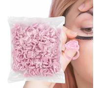 Anillos De Pegamento De Extensión De Las Pestañas: Anillos De Pegamento De 100 Piezas Para Extensiones De Pestañasss, El Azotear Suministra Extensiones De Pestañas Gluess Cups | Extensionesss