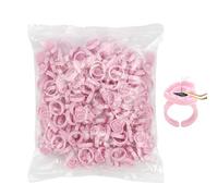Anillos de pegamento para pestañas - Copas de extensión 100 soportes ajustables de polipropileno de 2,3 cm, función de dispensación , control adhesivo, uso de pestañas, maquillaje, tinta