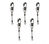Anillos de pesca con mosca de 2 mm, anillos ovalados de acero inoxidable sin costuras para prolongar la vida útil del líder, compatibles con líneas líderes de Rio en múltiples cantidades (50 piezas)