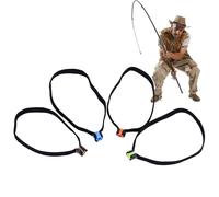 Anillos de Pesca Tippet | 4 Piezas establecen líneas de Accesorios | Guía del Alambre de Pesca líder | 8 cm de luz y Resistente, Ideal para Agua Fresca y Salada, bajo Silur