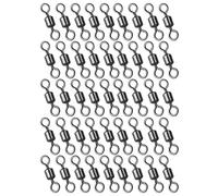 Anillos De Pescado - 50 Piezas De Aguas Saladas | Ganchos De Conexión 8 Pinzas De Anillo En Forma Para Gato De Agua Dulce Pesca Trucha De Mar En El Mar