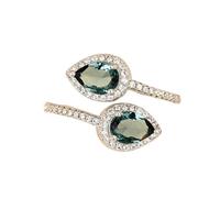 Anillos de plata 925 para mujer, diseño de gotas de agua, circonita azul, anillos ajustables para mujer, promesa de amor y boda, Resizable, Acetato, Sin piedras preciosas