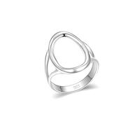 Anillos de plata de ley, anillos de plata del círculo de la vida, anillo de diseño hecho a mano hecho en Israel, anillo infinito de Karma, elegantes anillos de plata mediterránea para mujer, ancho de