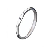 Anillos De Plata Mujer Anillos De Plata Finos Apilables Con Iniciales Para Mujeres Y Hombres,Anillo Apilable Con Letras De Promesa De Boda,Banda Para El Pulgar Con Letra Mayúscula De Plata Ajustable