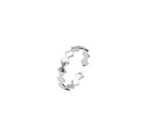 Anillos de plata para mujeres, S Sterling plateilver anillo para mujeres Geométricas Geométricas unisex góticos ajustables abiertos anillo de nudillo anillo de la junta del dedo para las chicas boda