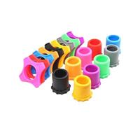 Anillos de protección para micrófono, 40 unidades, de silicona, a prueba de sacudidas, soporte para micrófono, anillo de protección para micrófono, funda inferior para BBs, KTV, DJ (color 2)