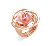 Anillos de rosas para mujer, regalos para el día de la madre, anillos elásticos ajustables 3D esmaltados, joyería de regalo para ella, Resina, Sin piedras preciosas